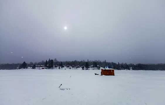 Pêche blanche lac Piscatosine
