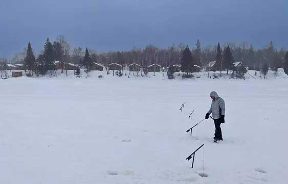 Pêche blanche lac Piscatosine